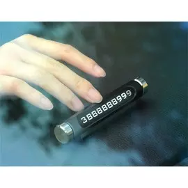 Табличка для номера телефона cartage, люминесцентные цифры, черный