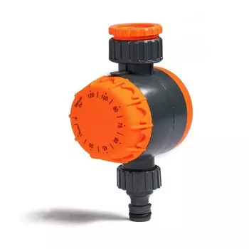 Таймер для полива, до 2-х часов, с набором переходников для подключения, пластик, greengo