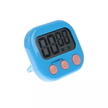 Таймер lb-18, электронный, с магнитным креплением, голубой