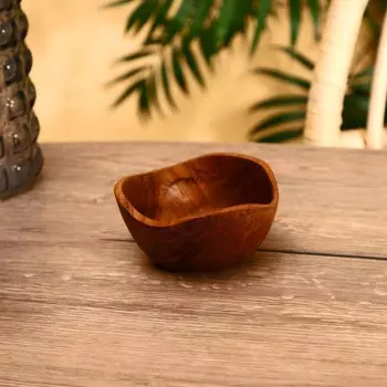 Тарелка, 12126 см, тиковое дерево