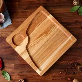 Тарелка-доска для подачи и нарезки