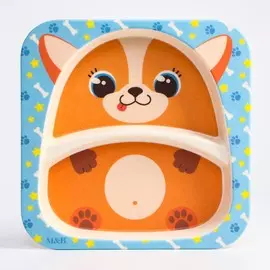 Тарелка детская из бамбука m&b