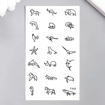 Татуировка на тело черная