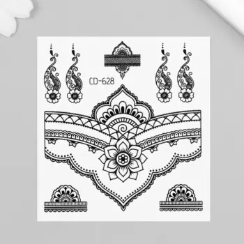 Переводные тату на тело черные