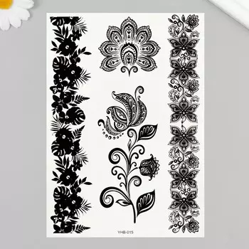 Переводные тату на тело черные