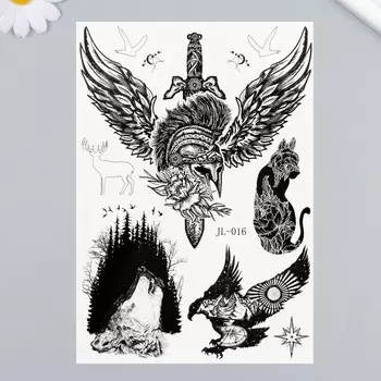 Переводные тату на тело черные