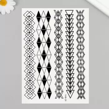 Переводные тату на тело черные