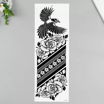 Переводная тату на тело черная