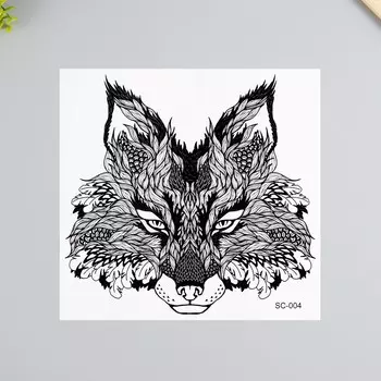 Переводная тату на тело черная