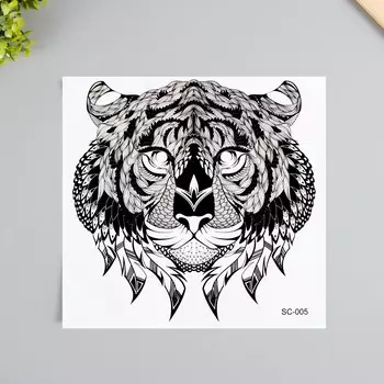 Переводная тату на тело черная