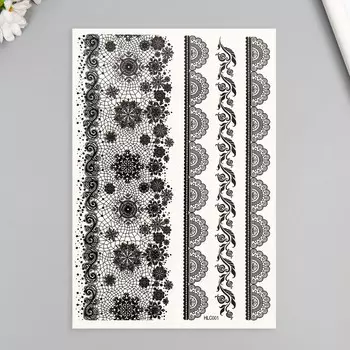 Переводные тату на тело черные