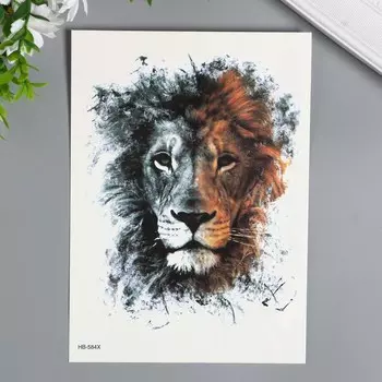 Татуировка на тело черная с цветом