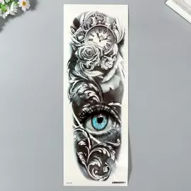 Татуировка на тело чёрная с цветом