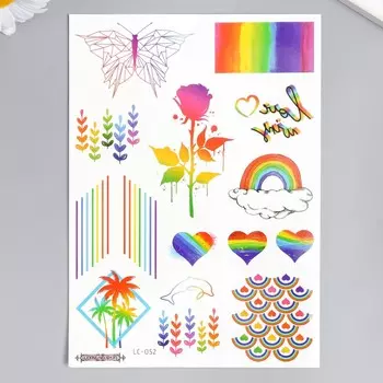 Татуировка на тело цветная