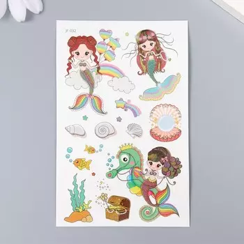 Переводные тату на тело цветные