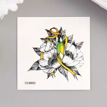 Переводная тату на тело цветная