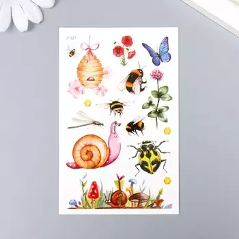 Переводные тату на тело цветные