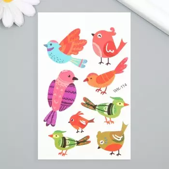 Переводные тату на тело цветные