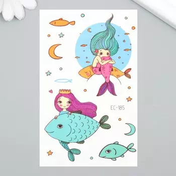 Переводные тату на тело цветные