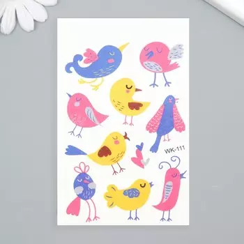 Переводные тату на тело цветные