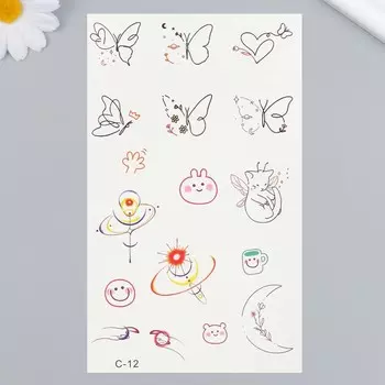 Татуировка на тело цветная