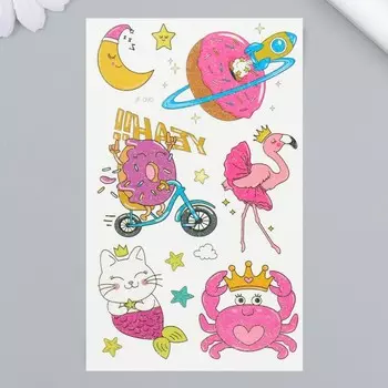 Переводные тату на тело цветные