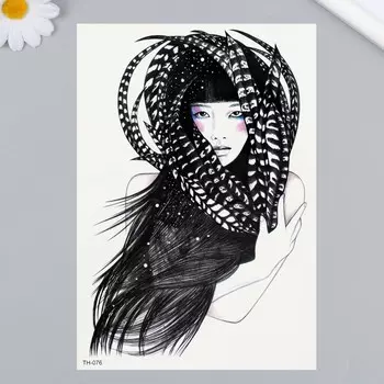 Переводная тату на тело цветная