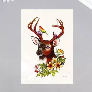 Переводная тату на тело цветная