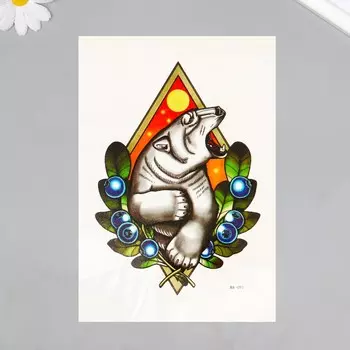 Переводная тату на тело цветная