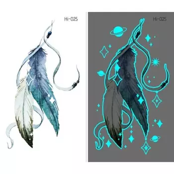 Татуировка на тело цветная фосфорная