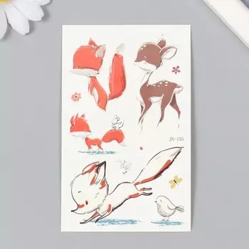 Переводные тату на тело светящиеся цветные