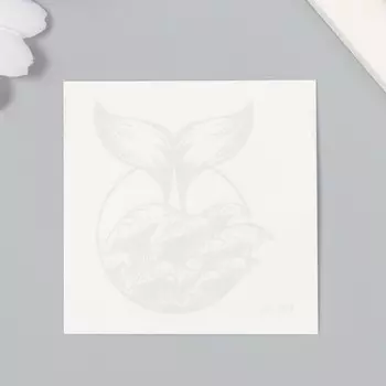 Переводная тату на тело синяя водостойкая