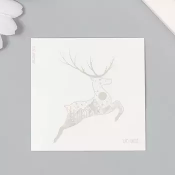 Переводная тату на тело синяя водостойкая