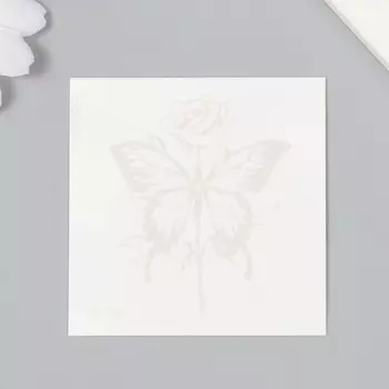 Переводная тату на тело синяя водостойкая