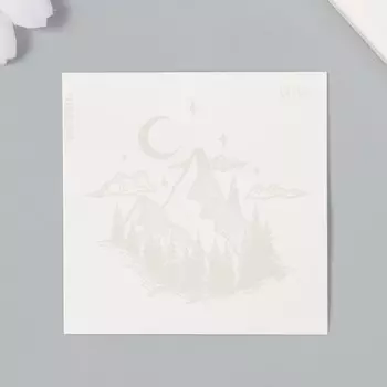 Переводная тату на тело синяя водостойкая