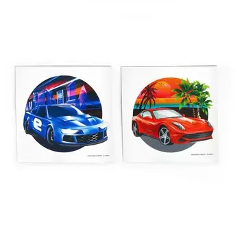 Татуировки-переводки детские, 8 8 см, набор 2 шт.