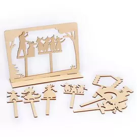 Теневой театр по мотивам сказки братьев гримм