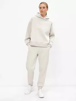 Теплые брюки-джоггеры в оттенке