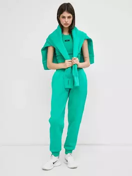 Теплые джоггеры свободного силуэта в оттенке