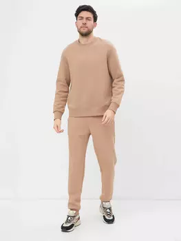 Теплые однотонные брюки в оттенке