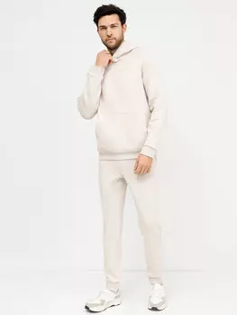 Теплый однотонный комплект (худи и брюки)