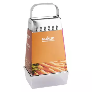 Терка пирамидальная с металической ручкой с контейнером в упаковке