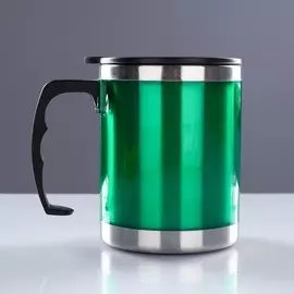 Термокружка, 450 мл, сохраняет тепло 2 ч, 1112 см, зеленая