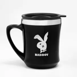 Термокружка, 350 мл, badboy, сохраняет тепло 2 ч, черная