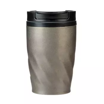 Термокружка, 350 мл, графика, сохраняет тепло 2 ч, 13.5 х 8 см, серый металлик