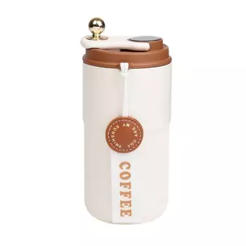 Термокружка coffee, 450 мл, сохраняет тепло до 6 ч, термометр