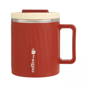 Термокружка, 580 мл, coffee, бордовая