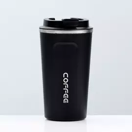 Термокружка мастер к original, 500 мл, сохраняет тепло 10 ч, нержавеющая сталь, пластик, черная