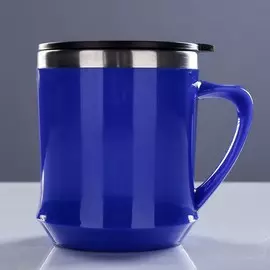 Термокружка, 350 мл, lifestyle, сохраняет тепло 2 ч, 10.8 х 7.6 см, синяя