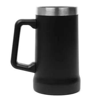 Термокружка beer, 700 мл, нержавеющая сталь, черная